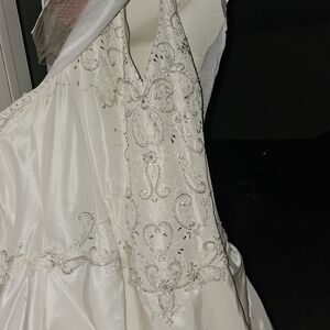 David's Bridal Ivory Gown